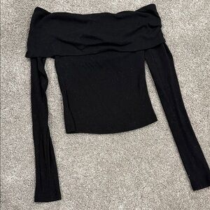 Express Black Off-Shoulder Top